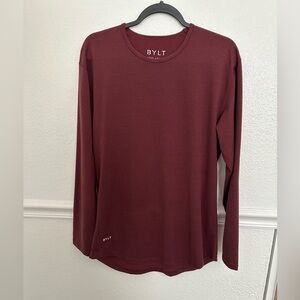 BYLT Drop Cut Long Sleeve - Black and Red stripes- Size Medium - only worn once!